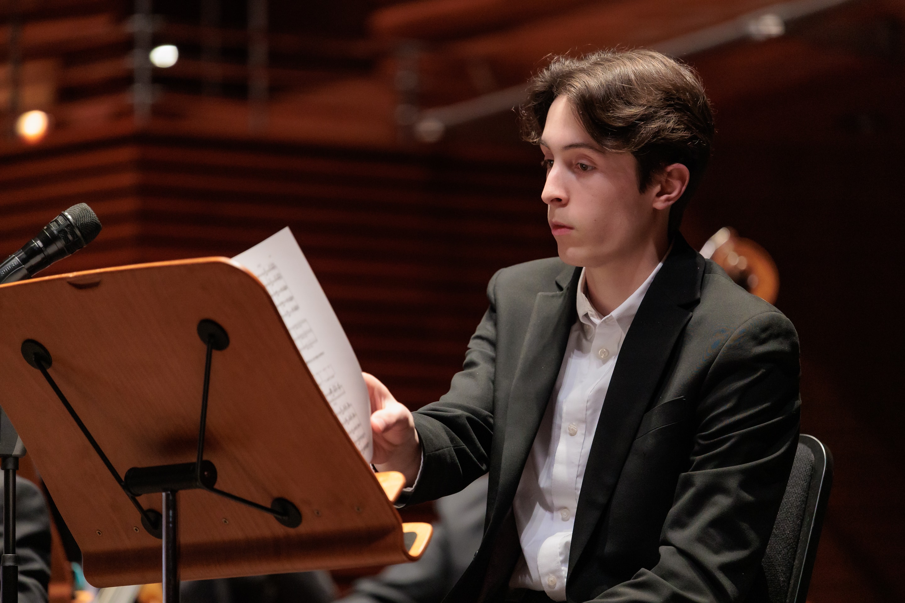 Luke Soneral conducting formal performance